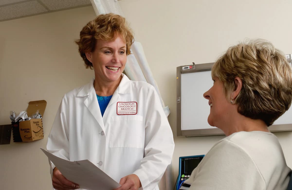 Healthcare team working together in a care setting